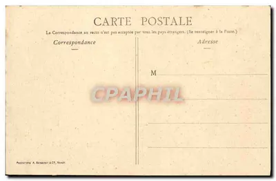 Jeune femme en couronne de fleurs — Souvenir — Phototypie A. Bergeret & Cie, Nancy — Verso