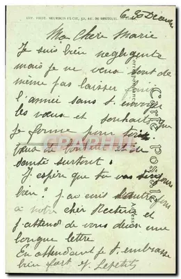 Soissons — Ruínas, rua Matigny — IDP. Fot. Neurdein e Cie, Paris — Verso