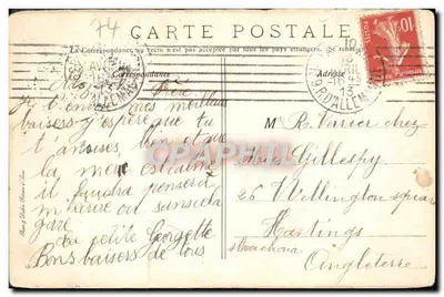 Évian et le Quai Baron de Blonay — vue du lac avec voiliers et promeneurs — éditeur impr. sur la carte n°109 — Verso
