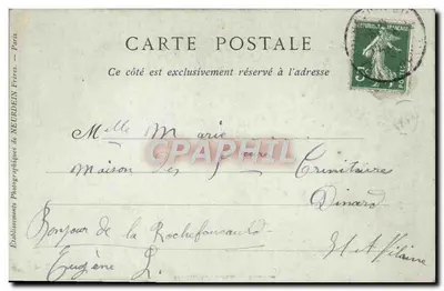 La Rochefoucauld (Charente) — Castelo, Galeria — CONSTANTIN, Livreiro — N° 35 — Verso