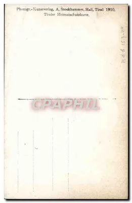 Visão da Riebachgasse em Innsbruck — editor A. Stockhammer, n° 484 — Verso