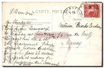 Lourdes — As Piscinas — Editor Les Pyrénées, n° 307 — Verso
