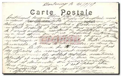 Katedra w Reims — Centralny portal zniszczony przez Niemców w 1914 — LL. n°74 — Rewers