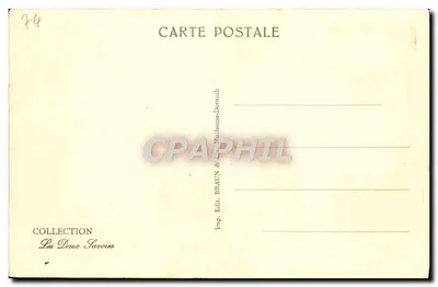 Chamonix — Cabanne des Grands Mulets i Mont Blanc — wydawca Braun & Cie, Dornach — Rewers