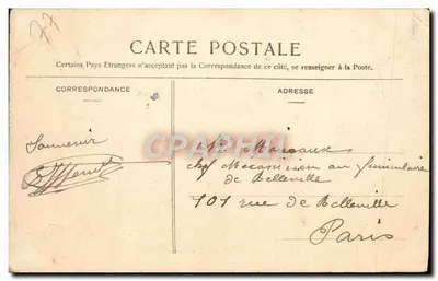 Floresta de Fontainebleau — Rochas Faidherbe — Editor Éeil, n°406 — Verso