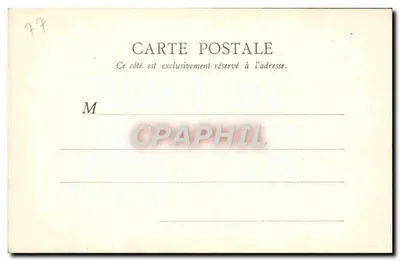 Floresta de Fontainebleau — Garganta de Franchard — B. F., Paris — Verso