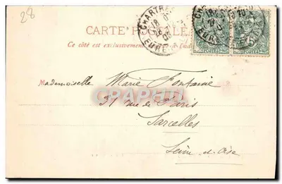 Catedral de CHARTRES — Torre do coro — F. Soulilé Editor de J. L'Anglois, n°27 — Verso