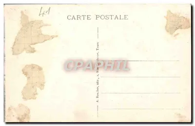 Blois (Loir-et-Cher) — O Castelo — Fachada de Francisco I — A. B. — Verso