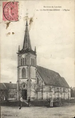 La Haye-Malherbe - A Igreja — Environs de Louviers — Coleção V. A.