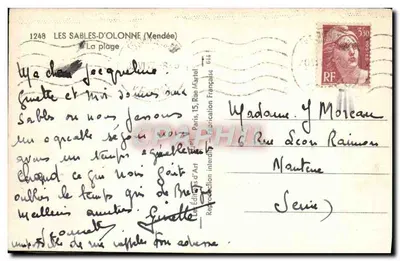 Les Sables-d'Olonne — Plaża — Wydawca: Ivoy — Rewers