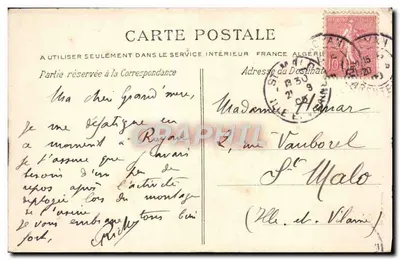 CPA Royan Plage De Pontaillac — Verso