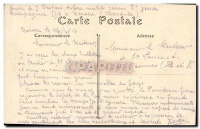 La Couronne (Charente) — Antiga Abadia. Ruínas do Castelo — ND. Fot. n°174 — Verso