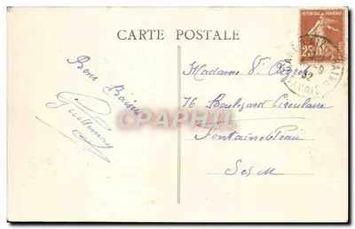Aix-les-Bains (Savoie) — Vue Générale et l'Hôtel Bernascon — Éditeur impr. sur la carte, n° 19 — Achterkant