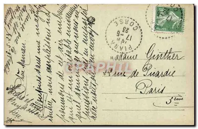 Córcega - Las Calanches de Piana — Tarjeta postal antigua n°54, editada por — Reverso