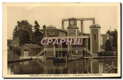 Arques, perto de Saint-Omer (P. de-C.) — A Elevador das Fontinettes — Editor L. Loïez, Saint-Omer
