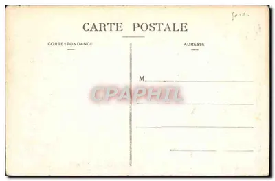 UZÈS - Tour Fenestrelle — tour romane avec escaliers et visiteurs — Rewers