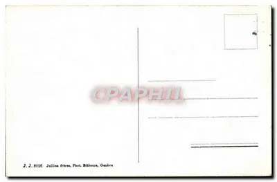 Vista de montaña nevada — Ginebra — Juliiens frères, Fot. Editeurs, Ginebra, n° J.J. 8026 — Reverso