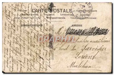 Couple en extérieur — scène amoureuse avec bouquet de roses — éditeur B.C.I. n° 542 — Verso