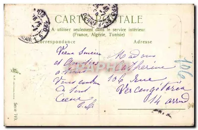 Bom Aniversário — ornada com papoulas vermelhas — editor K.F. GUTTIER, Paris, série 749 — Verso
