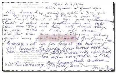 Fuente caliente — Dax (Landes) — Editor Elcé, número de serie no visible — Reverso