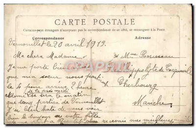 Vernouillet (S.-et-O.) — A Entrada do País — Coleção Mousson — Verso