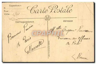 Paryż — Rue Soufflot i Panthéon — LL — Rewers