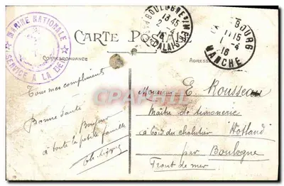 Cherbourg — Plik przy niskiej mowie — wydawca nieznany, nr 56 — Rewers