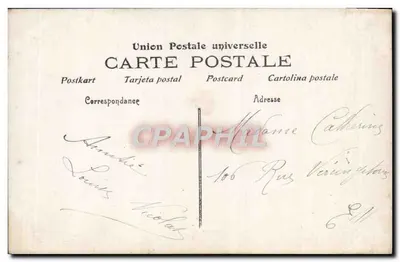 Niña en traje de niño sosteniendo rosas — Lacroix Poet — N° 198 — Reverso