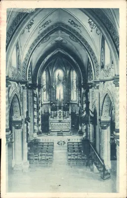 Santuário de N.-D. de Quézac (Cantal) — A grande Nave — FLIM