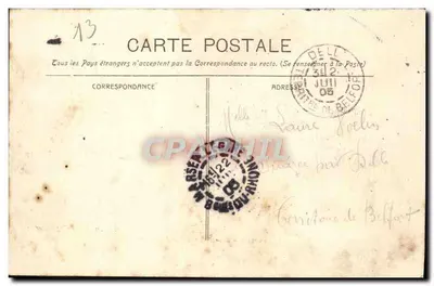 Marseille - Het Paleis van Justitie — Uitgave Mouvelles Galeries — Achterkant