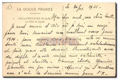 Palacio de Justicia de Aix-en-Provence — Aix-en-Provence (B.-du-R.) — La Douce France, n°13 — Reverso