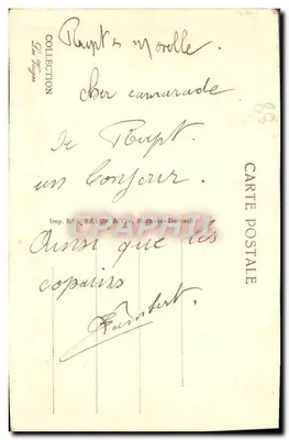 Gérardmer — Canots au bord du lac — Imp. Ed. BRADIN & Cie, Mulhouse-Dornach — Verso
