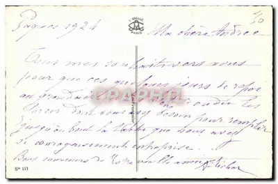 Ptak i gniazdo — kwiaty jabłoni — L'ABEILLE, Paryż, nr 40 — Rewers