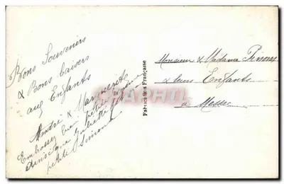 Noworodek — Urodzenie się J acqueline Andrée — Wydawca: Pahrication Française, n° 4440 — Rewers