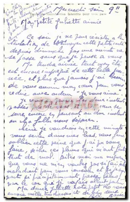 Jungmann, der ein Herz mit einem Frauenfoto hält — PC Paris 3872 — Rückseite