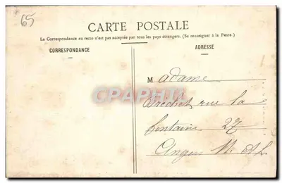 Gruta de Lourdes de Montreuil-sur-Sarthe — Arredores do Leão de Angers (M.-et-L.) — editor Bazar Lionnais, n° 610 — Verso