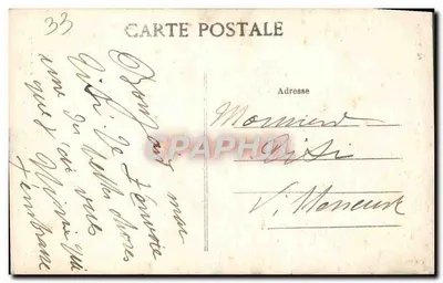 Bordeaux — La Porte du Palais — J.G. 117 — Reverso