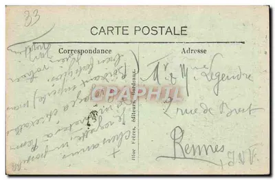 Bordeaux — Katedra Świętej Marii w Bastide — Bloc Frères, wydawcy, nr 167 — Rewers