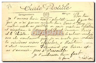 Paleis van Versailles — Galerij van Spiegels — Uitgever: Nouvelles Galeries — N° 740 — Achterkant