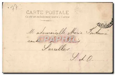 Fontainebleau — Kasteel — Gouden Poort — G.P.R. — n° 418/2 — Achterkant
