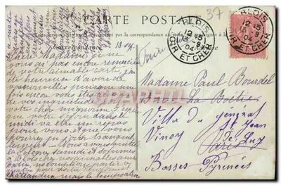 Amboise — Widok na zamek — kolekcja ND Phot — Rewers