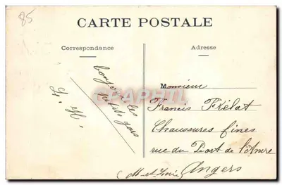 Sion (Vendée) - Przepuszczona skała wybrzeża — Fototypia Vassellier, Nantes, nr 2146 — Rewers