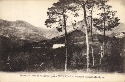 Sanatorium de Gorbio, près MENTON — Station climatologique — Édition Giletta