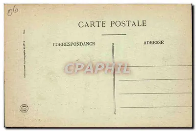 Sanatorium de Gorbio, près MENTON — Station climatologique — Édition Giletta — Verso