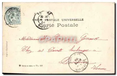 Danseuse au Moulin Rouge — Gentil — Walery, Paris — Verso