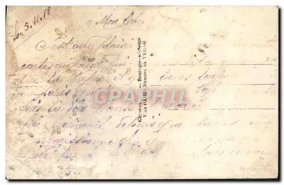 Soldat et femme après la guerre — scène de retrouvailles — éditeur E.M. n°2023 — Verso
