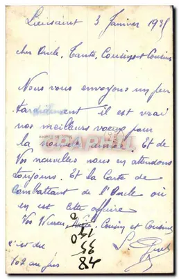Jovem mulher em traje esportivo — Boa Ano — PC PARIS 2078 — Verso