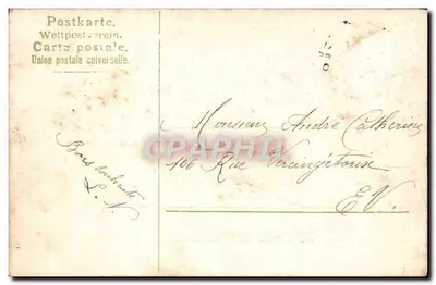 Arranjo de rosas em um sapato — editor 'NOTES' — número de série não visível — Verso