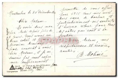 Lasowy krajobraz z pasterzem i owcami — Lepograwure, n° 307 — Rewers