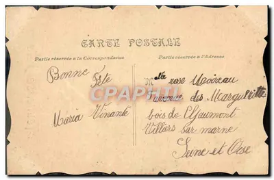 Neureuse Fère — plante séchée — éditeur inconnu — Verso